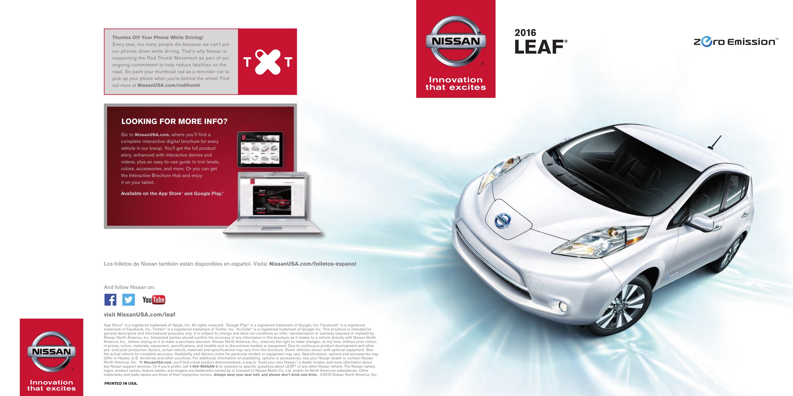 2016 Nissan Leaf Brochure Page 7